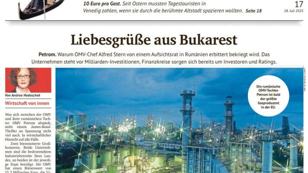 Conflictul dur dintre Răzvan Nicolescu, membru al Consiliul de Supraveghere al Petrom, și șeful OMV, analizat de presa austriacă. Care este perspectiva vieneză a scandalului de la Petrom