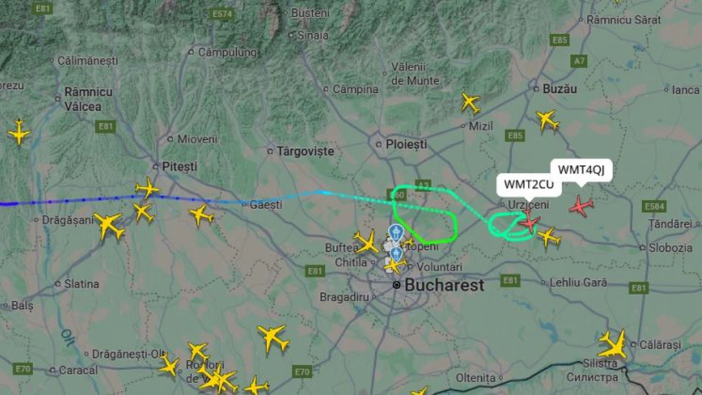 Cod portocaliu de vijelie puternică, în Bucureşti. Mai multe avioane nu pot ateriza la Otopeni