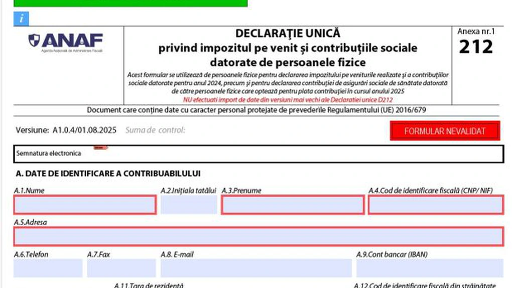 Model de completare a declaraţiei unice ca să asiguraţi la sănătate cu plata CASS pe cei care încetează să mai fie scutiţi de la 1 septembrie – formularul actualizat a fost oficializat