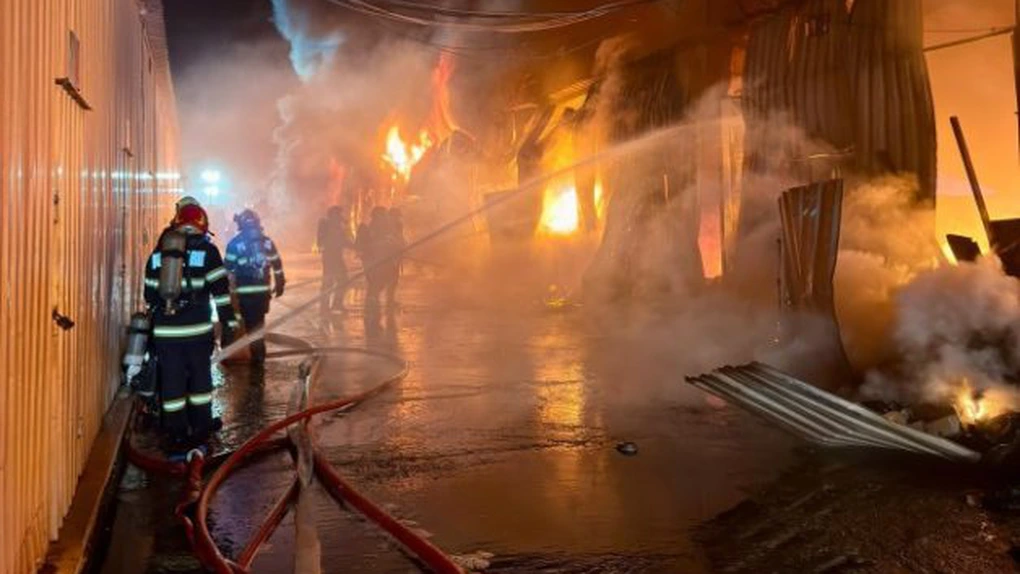 Incendiul masiv de la 