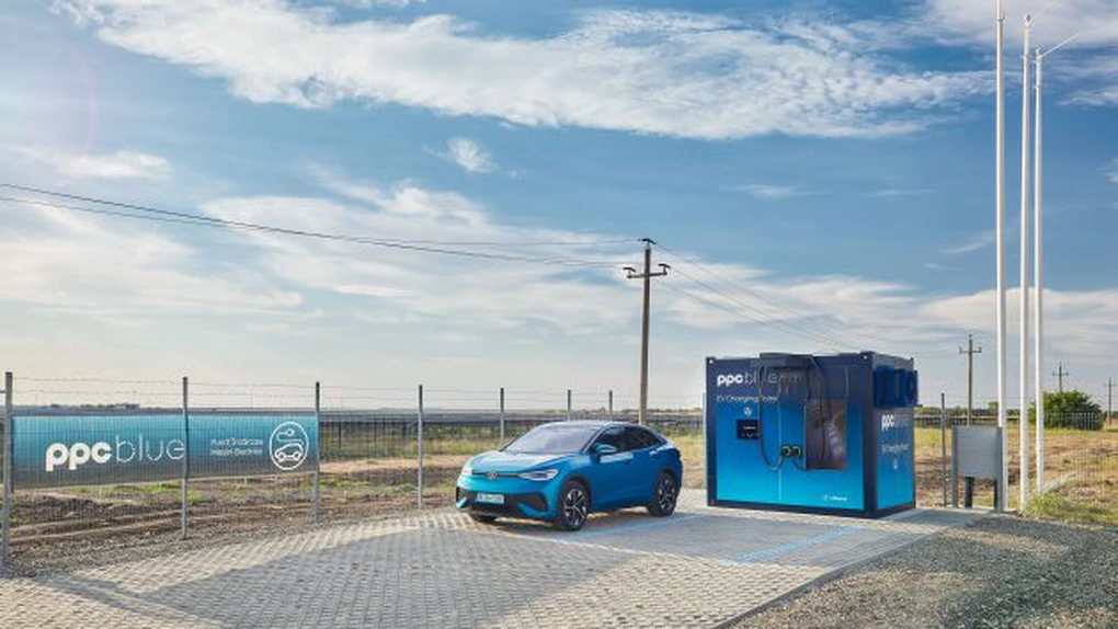 Energie verde gratuită pentru posesorii de mașini electrice. PPC Renewables România a lansat o soluție de încărcare rapidă, cu stocare inclusă