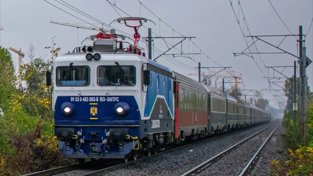 VIDEO A doua locomotivă electrică modernizată la Brașov prin PNRR a tractat 16 vagoane, cu 160 km/h, pe relația București - Fetești