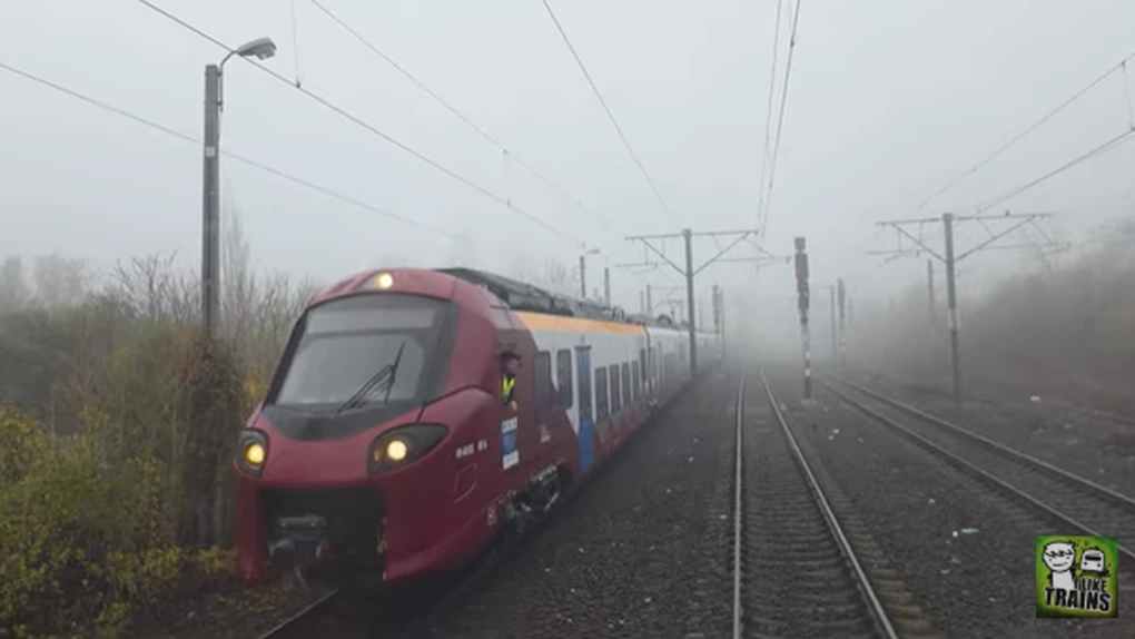 VIDEO Trenul Alstom Coradia 007, surprins în teste la Băneasa