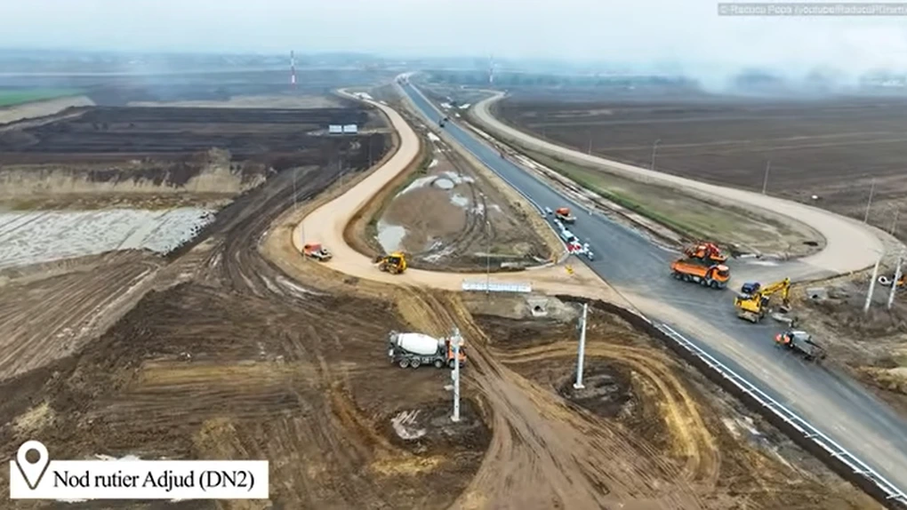 VIDEO Autostrada A7 Focșani - Bacău: Imagini noi cu lotul 2, care ar putea fi inaugurat parțial în 2025