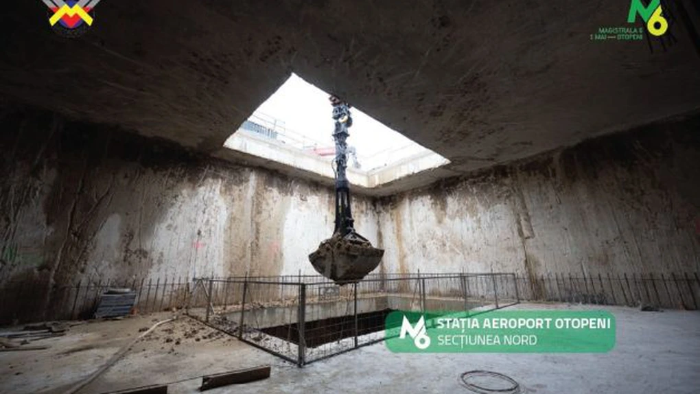 Metroul de Otopeni: Cum au evoluat în noiembrie lucrările la Magistrala 6 de metrou