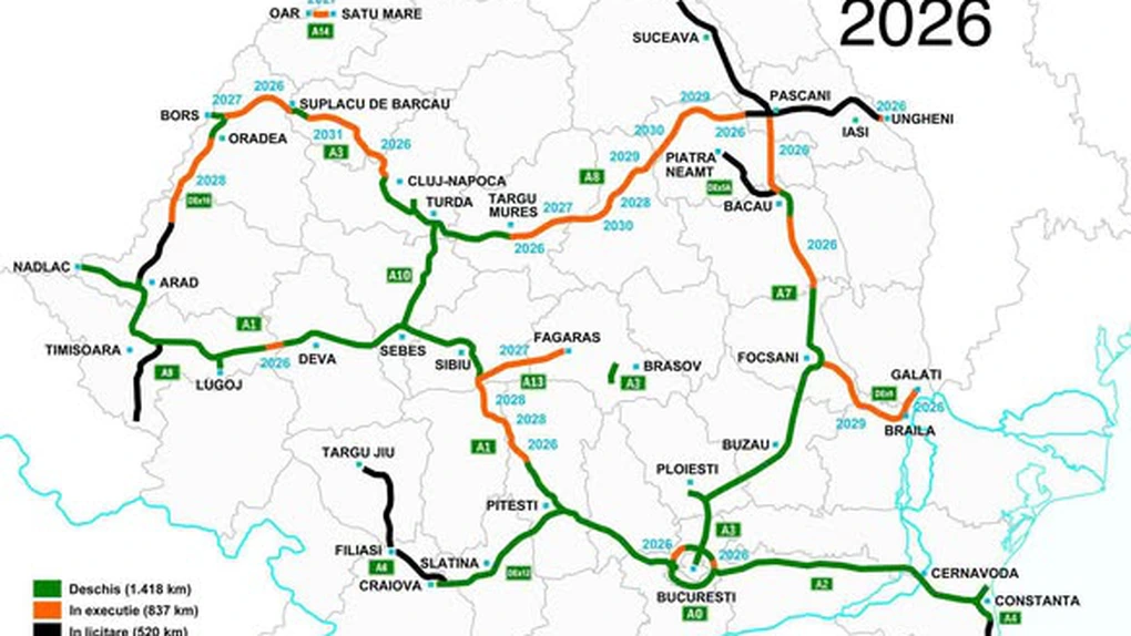 România va depăși borna de 1650 de kilometri autostradă și drum expres în trafic în 2026 – secretar de stat