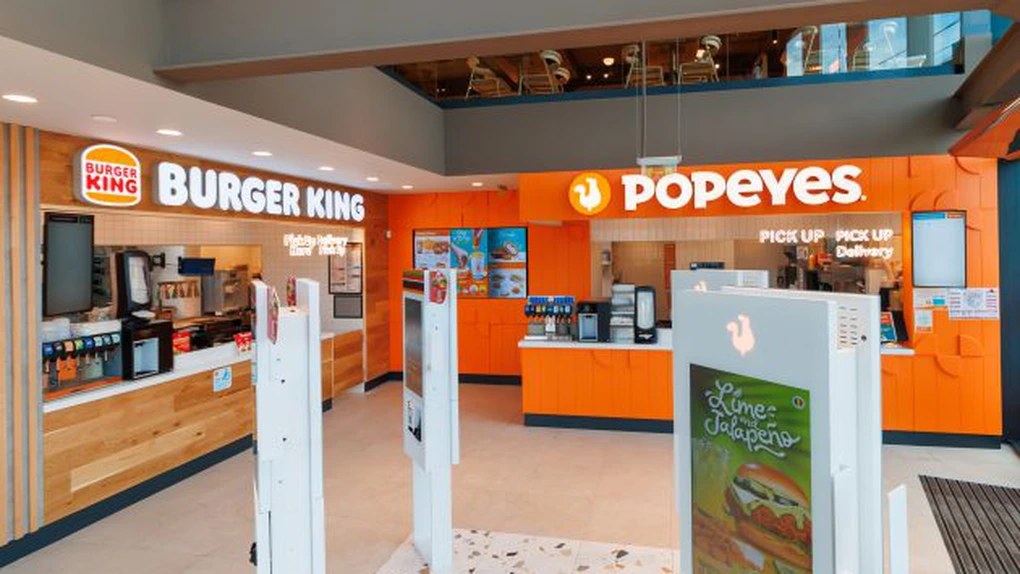 Premieră: Restaurant comun Burger King și Popeyes. Cele două lanțuri deschid într-un spațiu comun, în București