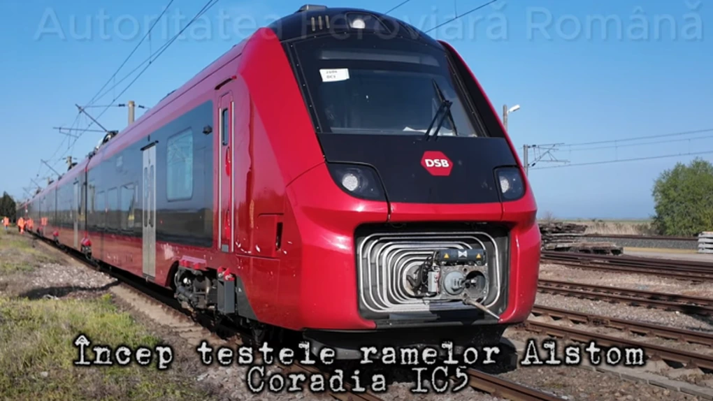 FOTO Au început testele la Făurei pentru trenurile Alstom IC5, fabricate pentru Danemarca