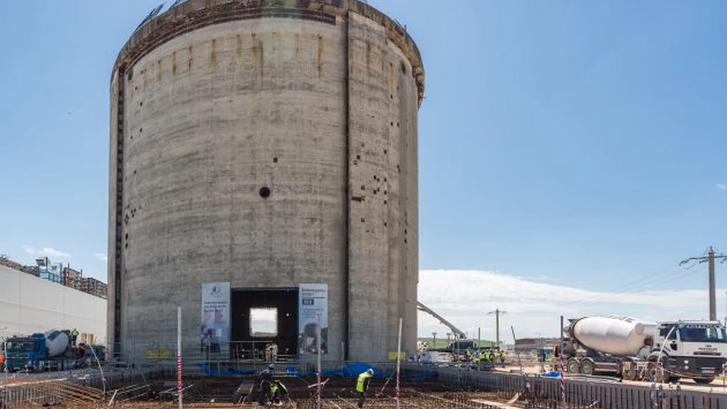 FOTO Reactorul 1 de la Cernavodă: A fost realizată prima turnare continuă de beton pentru structurile permanente, în cadrul retehnologizării