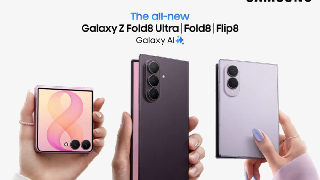 Samsung a lansat noua familie de telefoane pliabile Galaxy, cu un nou format de ecran