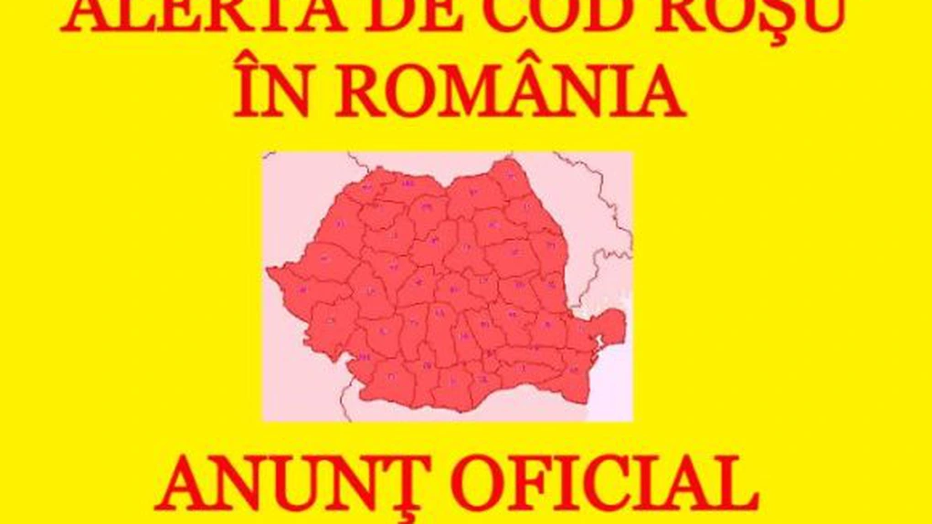 Cod roşu şi Cod Portocaliu în mai multe zone din România. Unde lovesc fenomenele extreme în această noapte - Anunţ oficial ANM