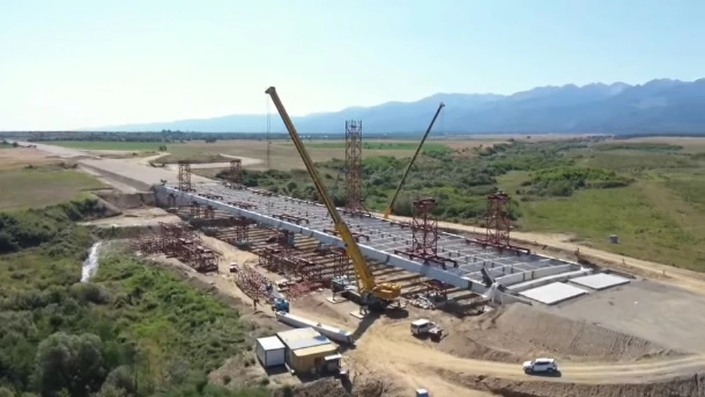 VIDEO Autostrada A13 Sibiu - Făgăraș. Ce progese înregistrează turcii de la Makyol pe tronsoanele 3 și 4