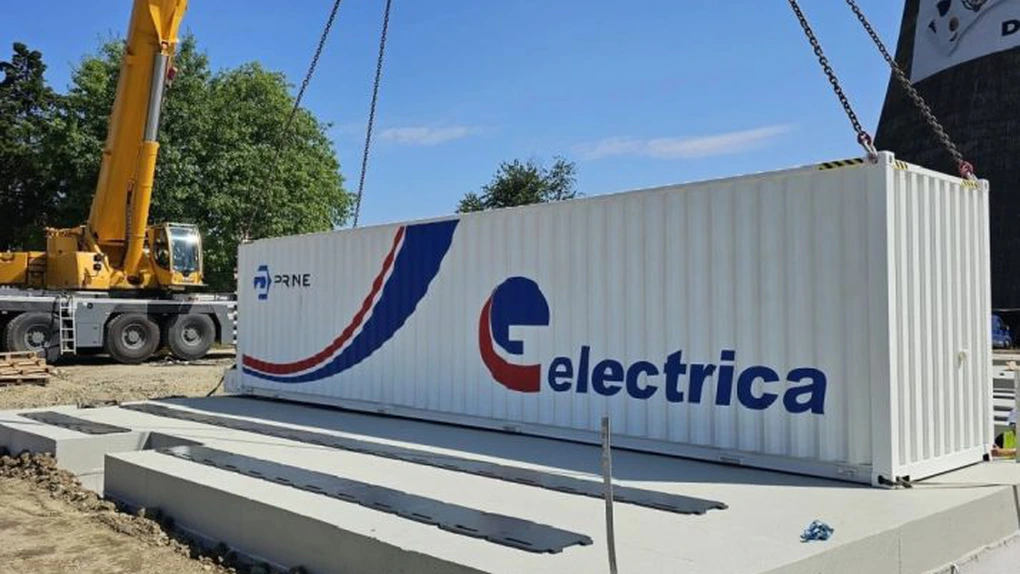 FOTO Șantierul instalației de stocare a energiei de 70 MWh a Electrica avansează.