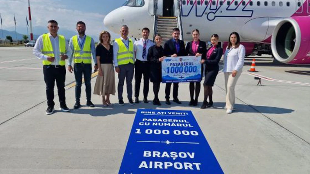Aeroportul Brașov-Ghimbav a ajuns la pasagerul cu numărul 1 milion