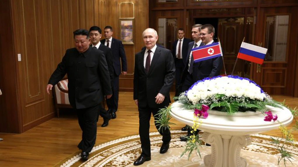 Putin spune că Rusia și Coreea de Nord îşi coordonează eforturile pentru a asigura securitatea şi stabilitatea regională, într-un mesaj transmis către Kim Jong-un