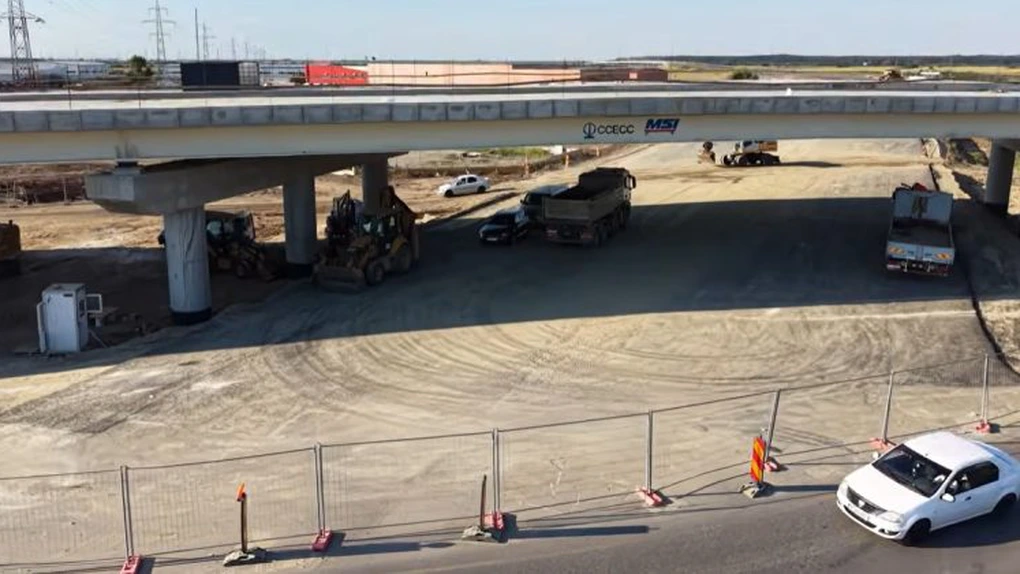 VIDEO Autostrada Bucureștiului A0: Cum mai evoluează lucrările la lotul chinezilor