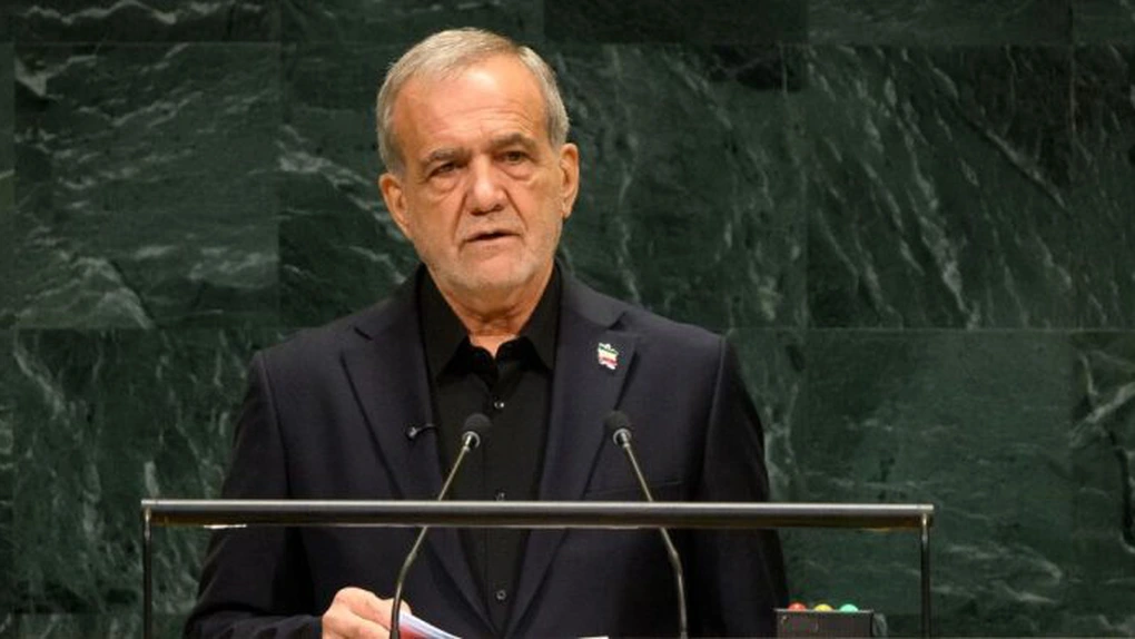 Președintele iranian Massoud Pezeshkian la ONU: Aceia care sunt terorişti şi formează terorişti ne descriu pe noi astfel. Trump a afirmat că suntem terorişti. Nu suntem terorişti, suntem victime ale terorismului
