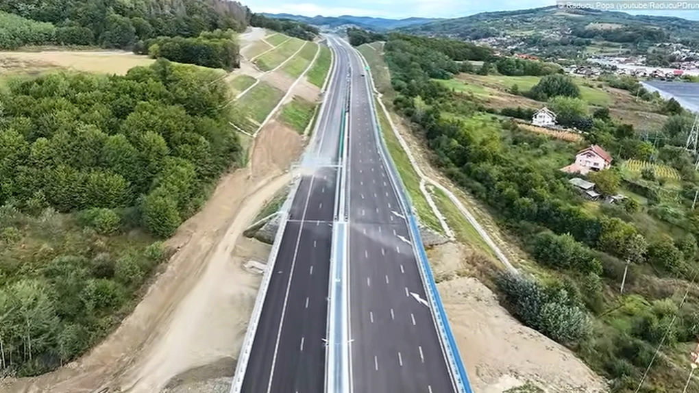 VIDEO Autostrada A1 Sibiu - Pitești: Imagini spectaculoase cu tronsonul care ar putea fi dat în trafic luna viitoare