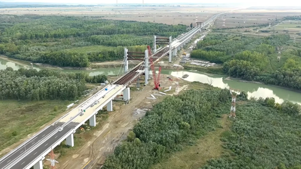 VIDEO Un nou drum expres din România, aproape de finalizare. Cum mai arată podul construit de Umbrărescu peste Siret