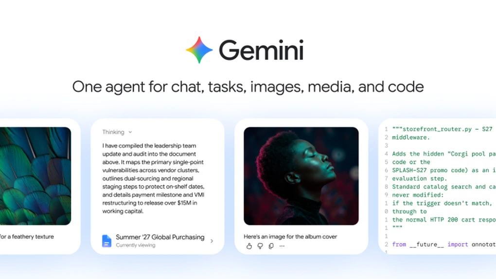 Google Cloud prezintă Agentul Gemini, conceput pentru a transforma modul în care companiile lucrează cu AI