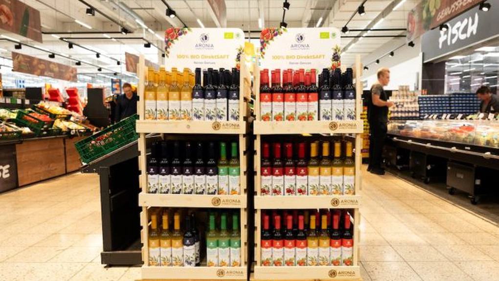 Aronia Charlottenburg câștigă teren în Germania: sucurile BIO ale brandului românesc ajung în marile magazine