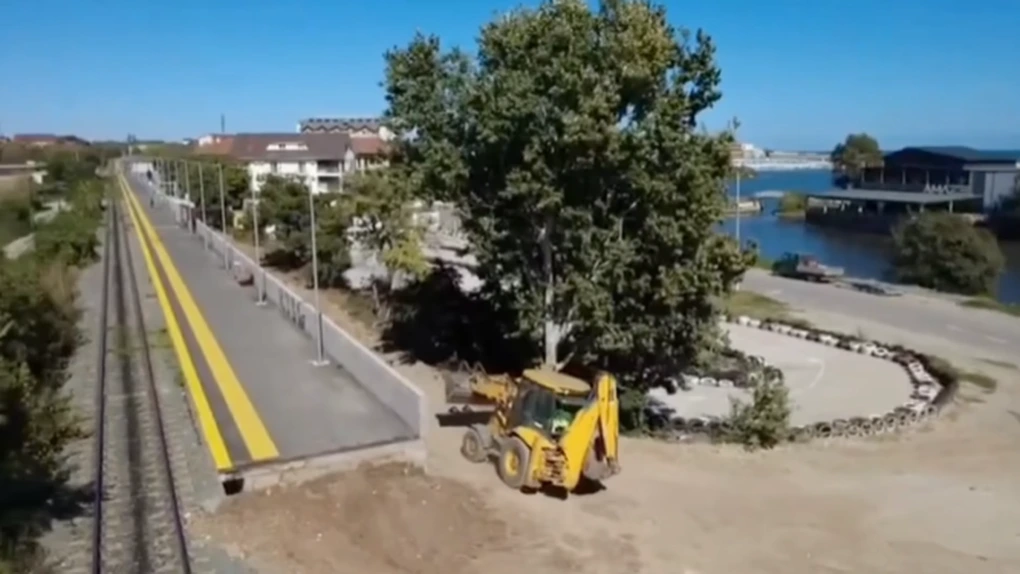 Calea ferată Constanța - Mangalia: Modernizarea haltelor Costinești Tabără și Neptun se apropie de final