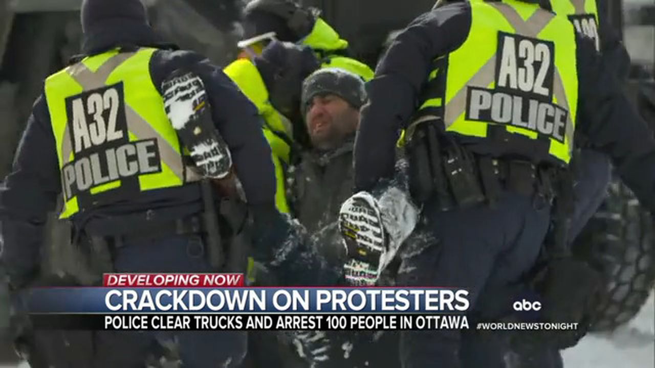 Proteste Ottawa Politie
