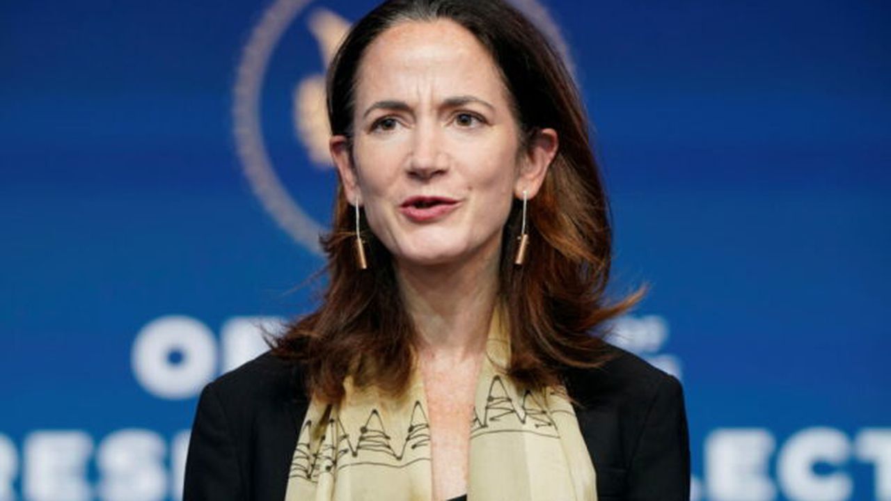 President-elect Joe Biden's nominee to be Director of National Intelligence Avril Haines speaks in Wilmington, Delaware