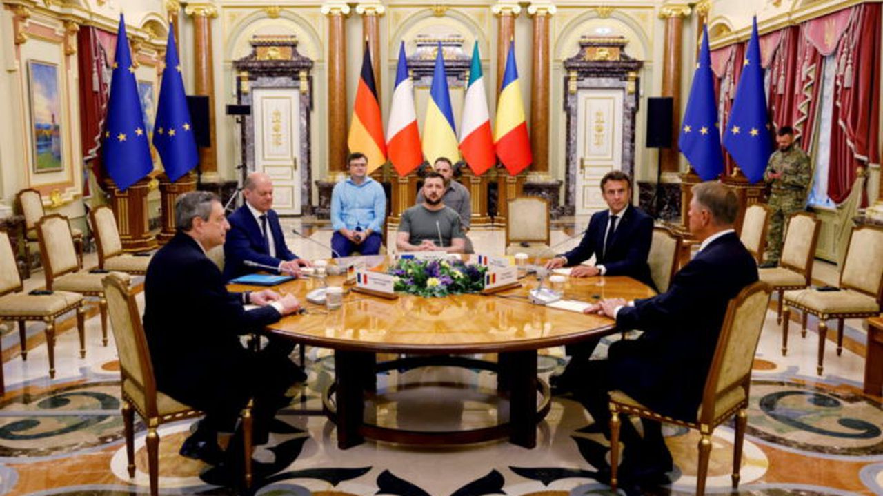 Macron, Scholz, Draghi and Iohannis visit Ukraine
