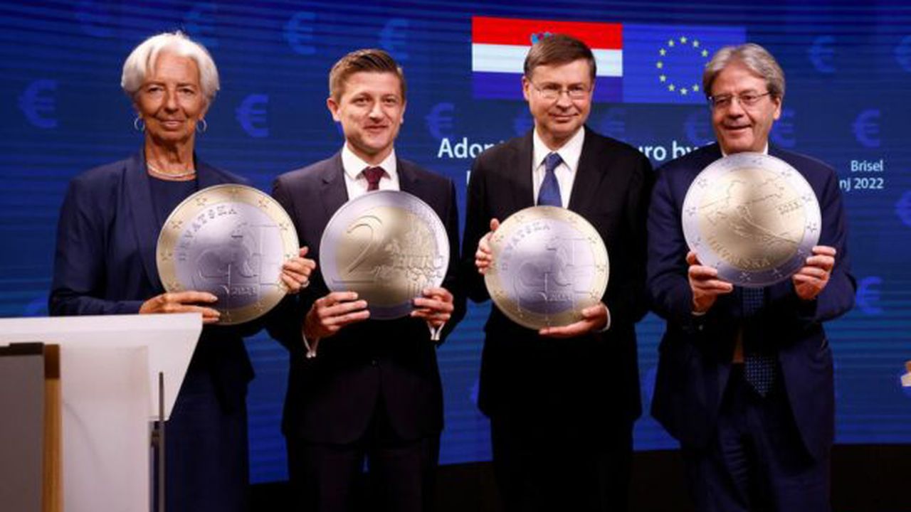 Ceremonie aderare zona euro Croatia