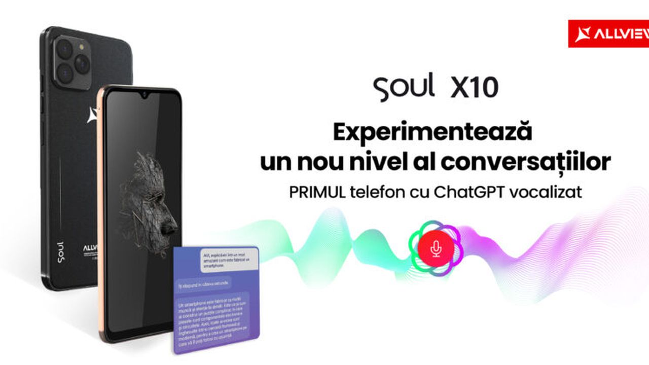 Allview Soul X10 - primul telefon cu ChatGPT vocalizat