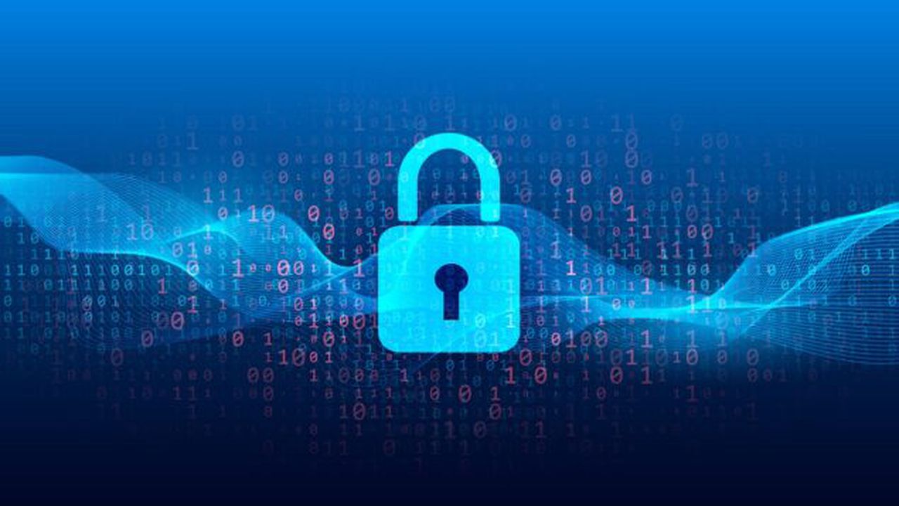 Abstract technical background - lock