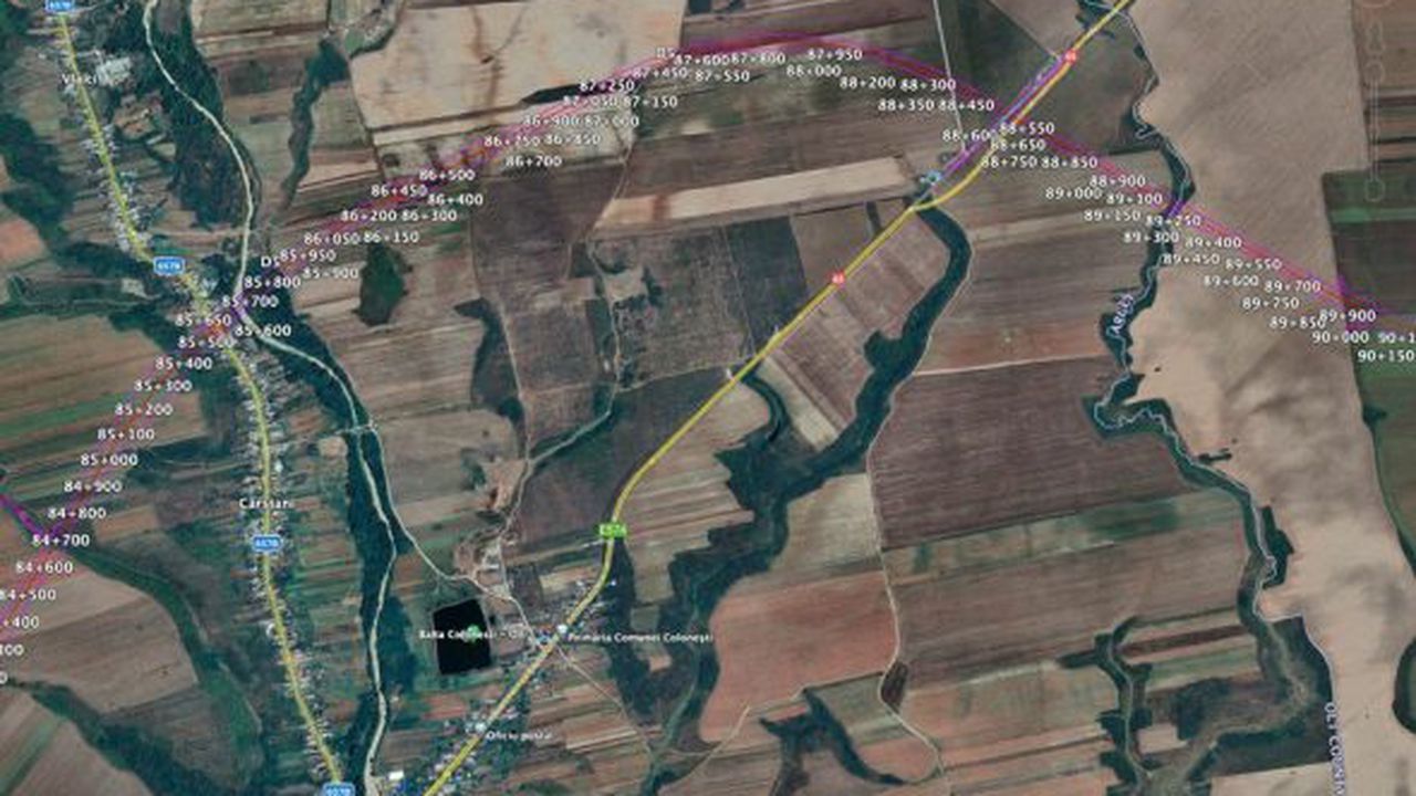 Drumul Expres Craiova Pitesti (noduri de legatura)