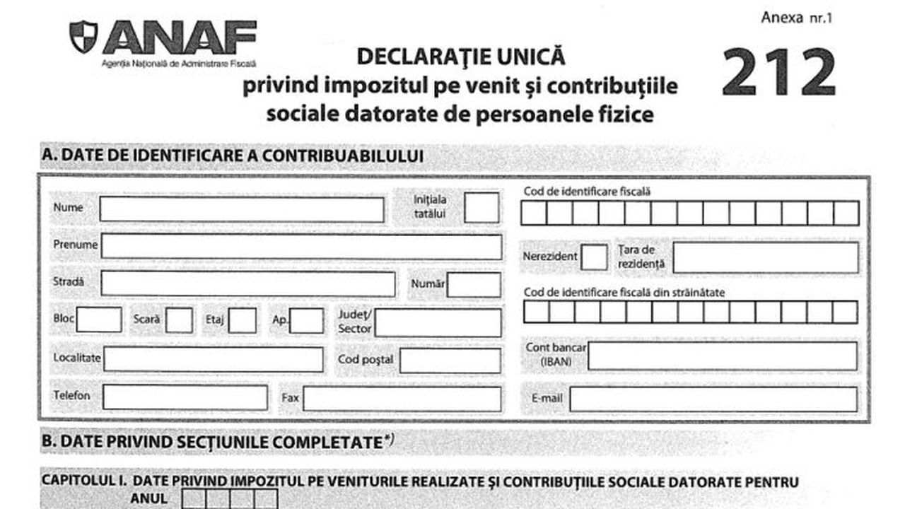 declaratia unica 2024 poza