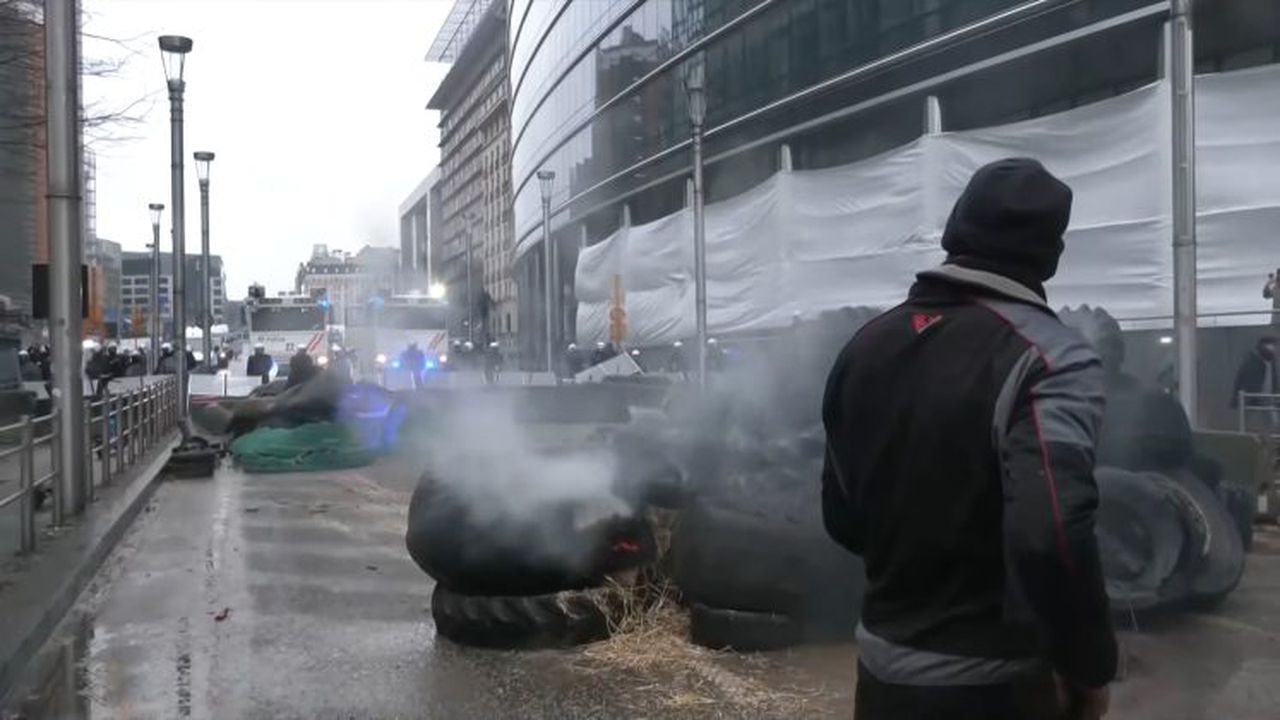 Proteste fermieri Bruxelles