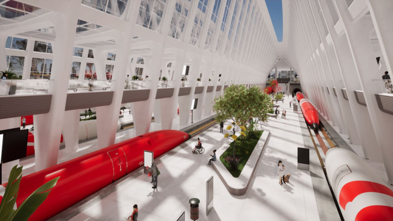 Swisspod Hyperloop Station Concept