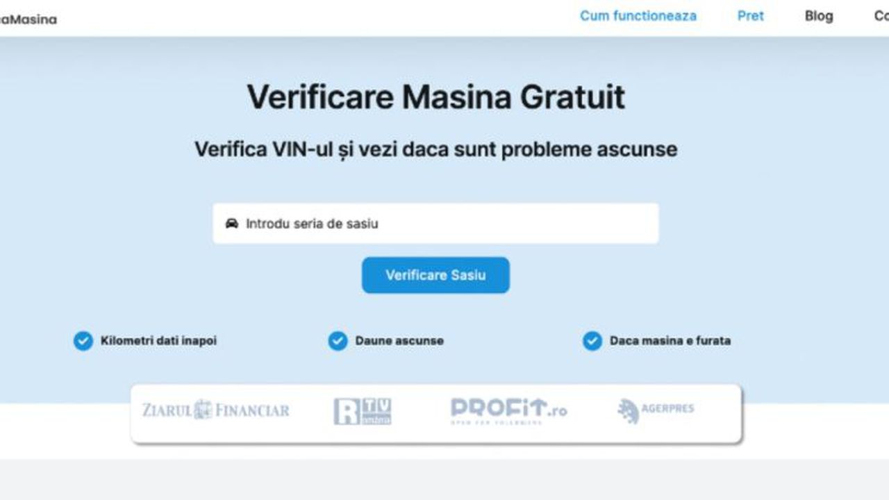 verificare masina gratuit
