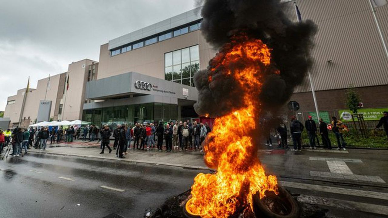 protest fabrica audi bruxelles 4235