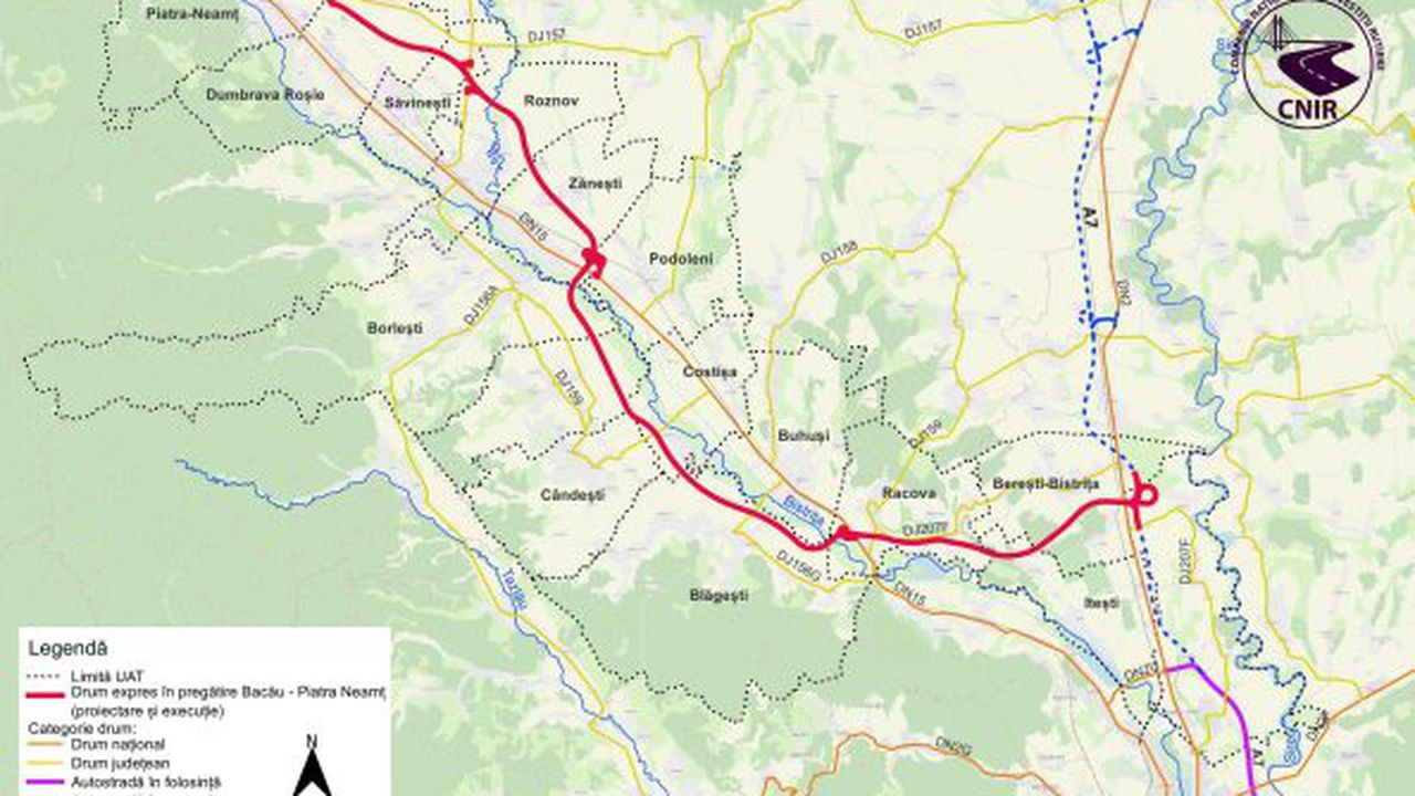 Drum expres Bacau Piatra Neamt