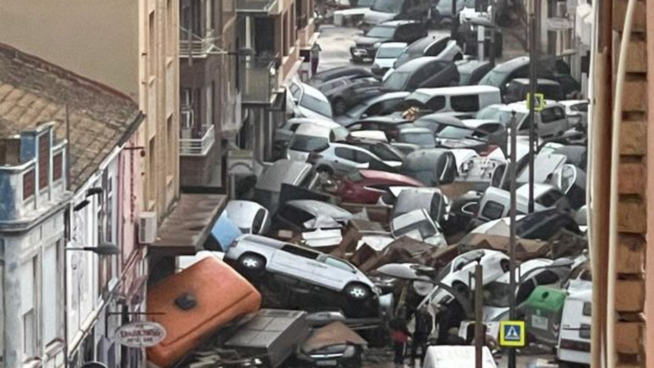 masini inundatii spania