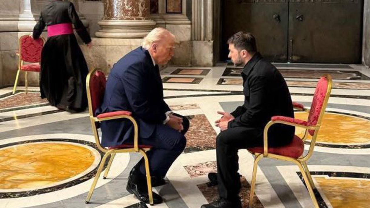 Zelenski și Trump la Vatican