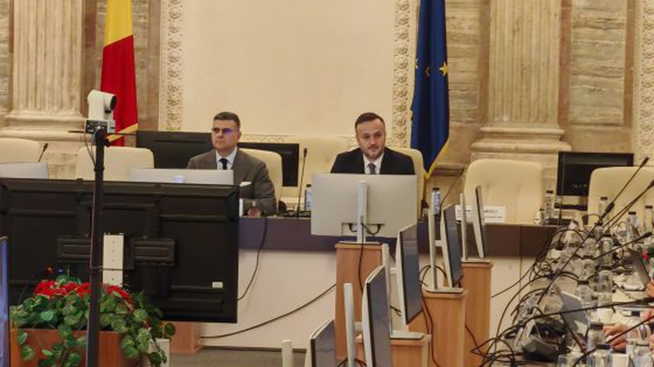Alexandru Petrescu(stanga) si Gabriel Avramescu, presedintele si prim-vicepresedintele ASF, in deschiderea intrunirii IOSCO de la Bucuresti