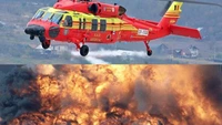 UPDATE – Incendiu uriaş în România. ISU a ridicat elicopterul Black Hawk, 24 de hectare ard, 150 de pompieri intervin