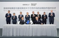 Grupul auto chinez Geely va deține 26,4% din compania mixtă pe care a înființat-o în Brazilia împreună cu Renault