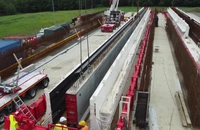 Autostrada A1 Sibiu – Pitești: Au fost produse primele 2 grinzi pentru cea mai lungă secțiune