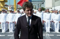 Nicuşor Dan, la ceremonia de acordare a pavilionului pentru corveta „Contraamiral August Roman”: Nava  va întări contribuţia României la securitatea regională şi la îndeplinirea angajamentelor noastre în NATO