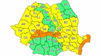 ANM: Codul portocaliu de viscol va afecta parțial zece județe. În București va ploua slab sâmbătă și va ninge duminică