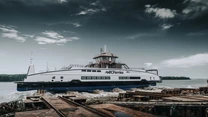 Şantierul Naval Damen Galaţi a lansat la apă un feribot complet electric, pentru compania canadiană BC Ferries