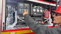 FOTO: Cum arată autospeciala ROMPRIM pentru stins incendii, unică în România