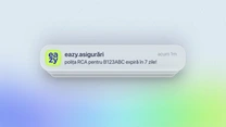 Eazy Asigurări, cea mai nouă firmă de RCA din România lansează un serviciu gratuit. Cum te poate scăpa de cheltuieli de 2.000 de lei